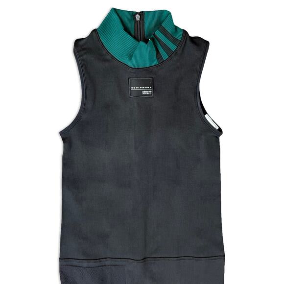 Adidas EQT Equipment Black Bodysuit Ribbed Stretch One Piece size XS NEW Tags - Picture 13 of 15